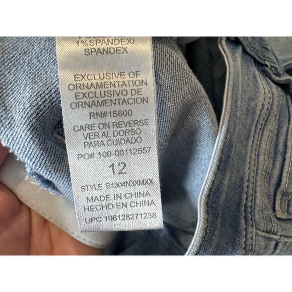 Democracy AB Technology Distressed Skinny Jeans Size 12‎ - Picture 6 of 6